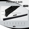 image:imageDoor Sweep Brush Aluminum 1 x 36 Inch Black 8 SetBlack