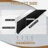 image:imageDoor Sweep Brush Aluminum 1 x 36 Inch Black 8 SetBlack