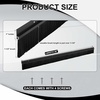 image:imageDoor Sweep Brush Aluminum 1 x 36 Inch Black 8 SetBlack