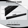 image:imageDoor Sweep Brush Aluminum 1 x 36 Inch Black 8 SetBlack