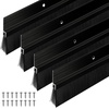 image:imageDoor Sweep Brush Aluminum 1 x 36 Inch Black 8 SetBlack