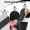 image:imageDoor Sweep Brush Aluminum 1 x 36 Inch Black 8 SetBlack