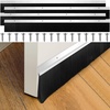 image:imageDoor Sweep Brush Aluminum 1 x 36 Inch Black 8 SetBlack