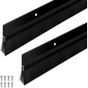 image:imageDoor Sweep Brush Aluminum 1 x 36 Inch Black 8 SetBlack