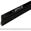 image:imageDoor Sweep Brush Aluminum 1 x 36 Inch Black 8 SetBlack
