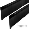 image:imageDoor Sweep Brush Aluminum 1 x 36 Inch Black 8 SetBlack