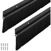 image:imageDoor Sweep Brush Aluminum 1 x 36 Inch Black 8 SetBlack