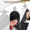 image:imageDoor Sweep Brush Aluminum 1 x 36 Inch Black 8 SetBlack