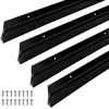 image:imageDoor Sweep Brush Aluminum 1 x 36 Inch Black 8 SetBlack