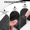 image:imageDoor Sweep Brush Aluminum 1 x 36 Inch Black 8 SetBlack