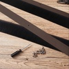 image:imageDoor Sweep Brush Aluminum 1 x 36 Inch Black 8 SetBrown
