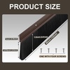 image:imageDoor Sweep Brush Aluminum 1 x 36 Inch Black 8 SetBrown