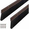 image:imageDoor Sweep Brush Aluminum 1 x 36 Inch Black 8 SetBrown