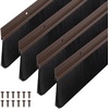 image:imageDoor Sweep Brush Aluminum 1 x 36 Inch Black 8 SetBrown