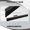 image:imageDoor Sweep Brush Aluminum 1 x 36 Inch Black 8 SetBrown