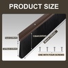 image:imageDoor Sweep Brush Aluminum 1 x 36 Inch Black 8 SetBrown