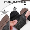 image:imageDoor Sweep Brush Aluminum 1 x 36 Inch Black 8 SetBrown
