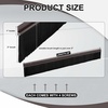 image:imageDoor Sweep Brush Aluminum 1 x 36 Inch Black 8 SetBrown