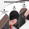 image:imageDoor Sweep Brush Aluminum 1 x 36 Inch Black 8 SetBrown