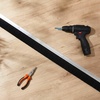 image:imageDoor Sweep Brush Aluminum 1 x 36 Inch Black 8 SetSilver