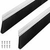 image:imageDoor Sweep Brush Aluminum 1 x 36 Inch Black 8 SetSilver