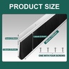image:imageDoor Sweep Brush Aluminum 1 x 36 Inch Black 8 SetSilver