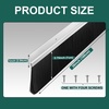 image:imageDoor Sweep Brush Aluminum 1 x 36 Inch Black 8 SetSilver