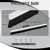 image:imageDoor Sweep Brush Aluminum 1 x 36 Inch Black 8 SetWhite