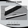 image:imageDoor Sweep Brush Aluminum 1 x 36 Inch Black 8 SetWhite