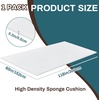 image:imageFrienda 1 Pack 36 x 24 x 3 Upholstery High Density Craft Foam WhiteWhite