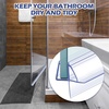 image:imageFrienda 1 Pcs Shower Door Side Seal 38 x 93 Clear PVC Glass Shower Door Frameless Seal Strip for Replacement Stopping Leaks and Creating Water BarrierBottom Seal