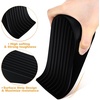 image:imageFrienda 16 Pack Large Door Stoppers Heavy Duty Rubber Stopper for Bottom of Door Wedge Stopper for Home Office BlackBlack