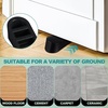image:imageFrienda 16 Pack Large Door Stoppers Heavy Duty Rubber Stopper for Bottom of Door Wedge Stopper for Home Office BlackBlack