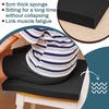 image:imageFrienda 2 Pack 2 x 16 x 16 Upholstery High Density Foam Square WhiteBlack