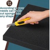 image:imageFrienda 2 Pack 2 x 16 x 16 Upholstery High Density Foam Square WhiteBlack