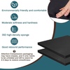 image:imageFrienda 2 Pack 2 x 16 x 16 Upholstery High Density Foam Square WhiteBlack