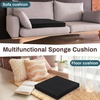 image:imageFrienda 2 Pack 2 x 16 x 16 Upholstery High Density Foam Square WhiteBlack