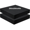 image:imageFrienda 2 Pack 2 x 16 x 16 Upholstery High Density Foam Square WhiteBlack