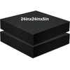 image:imageFrienda 2 Pack 2 x 16 x 16 Upholstery High Density Foam Square WhiteBlack