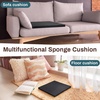 image:imageFrienda 2 Pack 2 x 16 x 16 Upholstery High Density Foam Square WhiteBlack