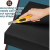 image:imageFrienda 2 Pack 2 x 16 x 16 Upholstery High Density Foam Square WhiteBlack