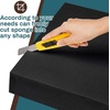 image:imageFrienda 2 Pack 2 x 16 x 16 Upholstery High Density Foam Square WhiteBlack