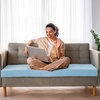 image:imageFrienda 2 Pack 2 x 16 x 16 Upholstery High Density Foam Square WhiteBlue