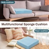 image:imageFrienda 2 Pack 2 x 16 x 16 Upholstery High Density Foam Square WhiteBlue
