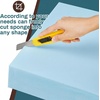 image:imageFrienda 2 Pack 2 x 16 x 16 Upholstery High Density Foam Square WhiteBlue