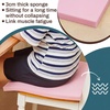 image:imageFrienda 2 Pack 2 x 16 x 16 Upholstery High Density Foam Square WhitePink