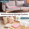 image:imageFrienda 2 Pack 2 x 16 x 16 Upholstery High Density Foam Square WhitePink