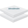 image:imageFrienda 2 Pack 2 x 16 x 16 Upholstery High Density Foam Square WhiteWhite