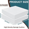 image:imageFrienda 2 Pack 2 x 16 x 16 Upholstery High Density Foam Square WhiteWhite