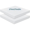 image:imageFrienda 2 Pack 2 x 16 x 16 Upholstery High Density Foam Square WhiteWhite